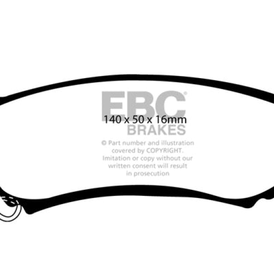 EBC 98 Mercedes-Benz M-Class (ML) ML320 3.2 Greenstuff Rear Brake Pads