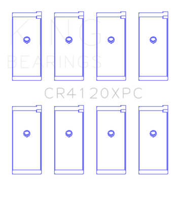 King Engine Bearings 1992+ Mitsubishi 4G63/4G64 EVO I-IV (Size 0.25) Connecting Rod Bearing Set
