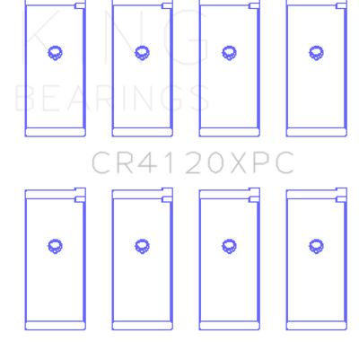 King Engine Bearings 1992+ Mitsubishi 4G63/4G64 EVO I-IV (Size 0.25) Connecting Rod Bearing Set