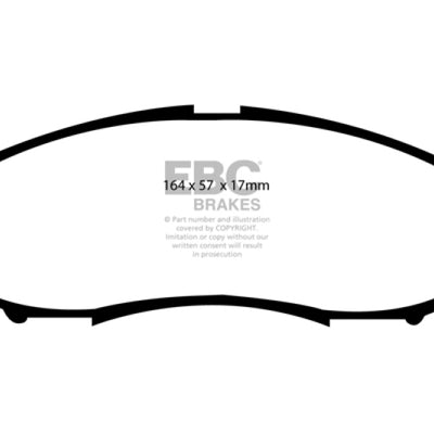 EBC 03-04 Nissan Frontier 3.3 2WD Greenstuff Front Brake Pads