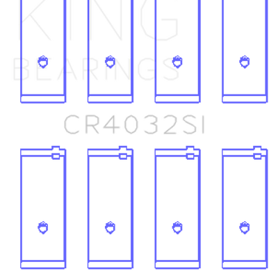 King Toyota SOHC 8V/16V / 4AGE/4AGEC/4AGELC DOHC 16V Silicon Bi-Metal Alum Rod Bearing Set