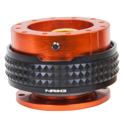 NRG Quick Release Kit - Pyramid Edition - Orange Body / Black Pyramid Ring