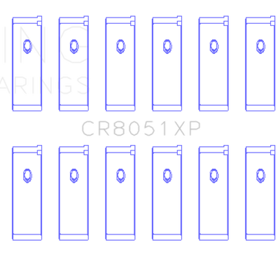 King Engine Bearings Nissan VK56DE/VK56VD/VK45DE Performance Rod Bearing Set - Size STD