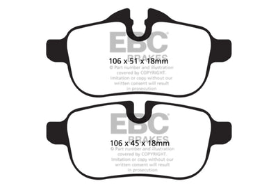 EBC 09+ BMW Z4 3.0 (E89) Yellowstuff Rear Brake Pads