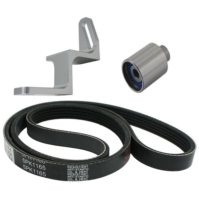 Torque Solution Reversed Intake Manifold Alternator Relocation Bracket Kit (Silver) 02-14 Subaru WRX