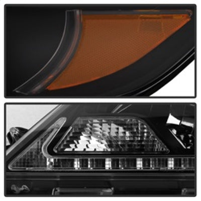 Spyder 2015-2017 Toyota Sienna Projector Headlights - DRL LED - Black PRO-YD-TSEN15-DRL-BK