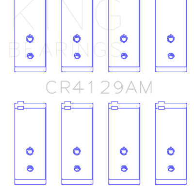 King Engine Bearings Toyota 18R/21R (Size .5) Connecting Rod Bearing Set