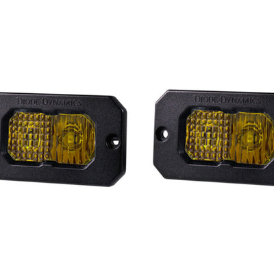 Diode Dynamics Stage Series 2in LED Pod Pro - Yellow Combo Flush ABL (Pair)