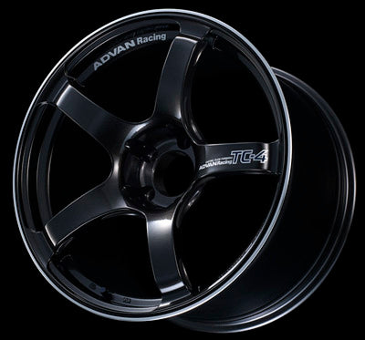 Advan TC4 17x7.0 +42 4x100 Black Gunmetallic and Ring Wheel