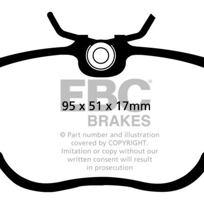 EBC 83-85 BMW 318 1.8L (E30) Bluestuff Front Brake Pads