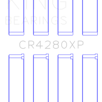 King Engine Bearings Subaru WRX/STi EJ20/EJ22/EJ25 48mm Rod Performance Rod Bearing Set - Size STDX