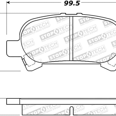 StopTech 02-06 Toyota Camry Street Performance Rear Brake Pads