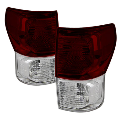 xTune Toyota Tundra 2007-2013 OEM Style Tail Lights Red Smoked ALT-JH-TTU10-OE-RSM