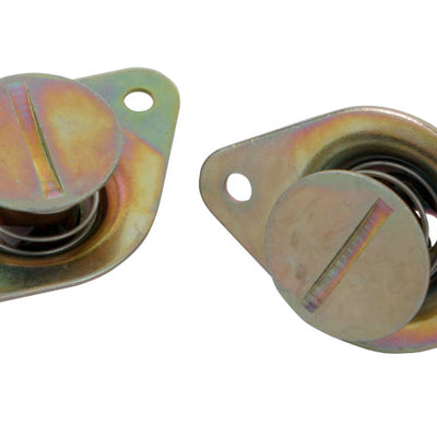 Moroso Quick Fastener - Self Ejecting - 7/16in x .500in - Steel - Gold - 10 Pack