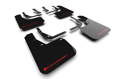 Rally Armor 24-25 Hyundai Kona N Line Black UR Mud Flap - Red Logo