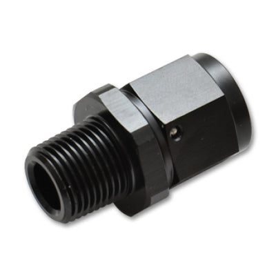 Vibrant -10AN to 3/8in NPT Female Swivel Straight Adapter Fitting