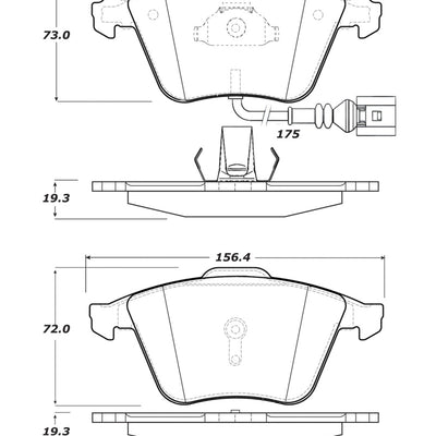 StopTech Street Touring 08-13 Audi TT Quattro / 12 VW Golf R Front Brake Pads