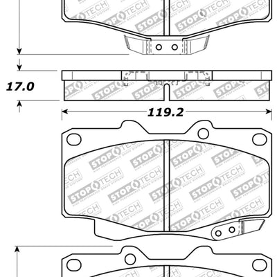 StopTech Sport Brake Pads w/Shims and Hardware - Front