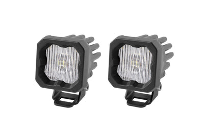 Diode Dynamics Stage Series C1 LED Pod - White SAE Fog Standard ABL (Pair)