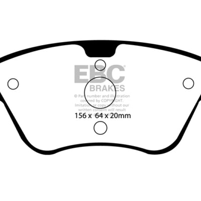 EBC 03-08 Chrysler Crossfire 3.2 Greenstuff Front Brake Pads