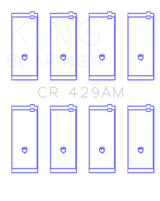 King Engine Bearings Toyota 2A/3A/4A (Size +0.5mm) Rod Bearing Set