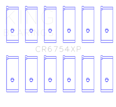 King Engine Bearings Toyota/Lexus 2JZGE/2JZGTE 3.0L (Size STD) Performance Rod Bearing Set