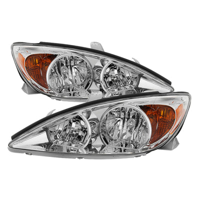 xTune Toyota Camry 2002-2004 OEM Style Headlights -Chrome HD-JH-TCAM02-AM-C