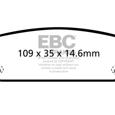 EBC 03-05 Infiniti M45 4.5 Bluestuff Rear Brake Pads
