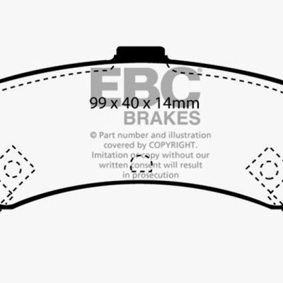 EBC 95-97 Nissan Sentra 1.6 Ultimax2 Rear Brake Pads