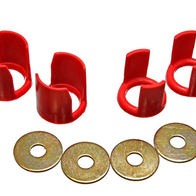 Energy Suspension 89-94 Nissan 240SX (S13) Red Rear Subframe Insert Set - a supplement to the subfra