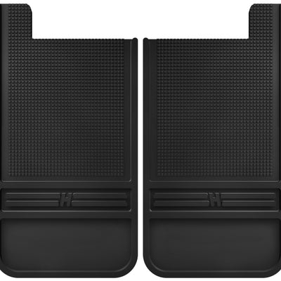 Husky Liners Universal 12in Wide Black Rubber Rear Mud Flaps w/o Weight