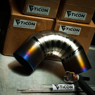 Ticon Industries 1.88in 7.5 Degree 1D/1.88in CLR Tight Radius 1mm Wall Titanium Pie Cuts - 6pk