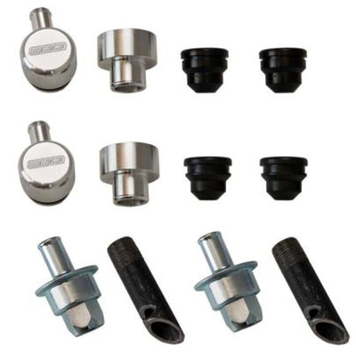 Moroso 5/8in Hose Crankcase Evac System w/Billet Push In Breathers