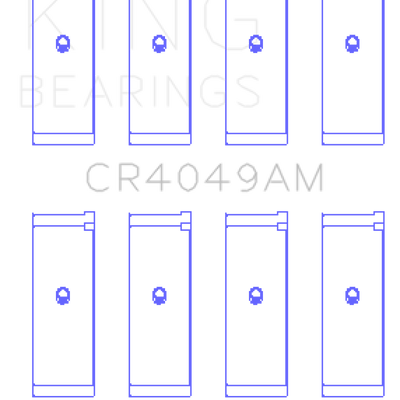 King Engine Bearings Mitsubishi 4G15/G15B/G4DJ (Size 0.25mm) Connecting Rod Bearing Set