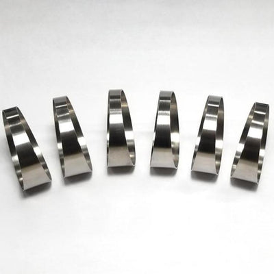Ticon Industries 1.75in 7.5 Degree 1D/1.75in CLR Tight Radius 1mm Wall Titanium Pie Cuts - 6pk