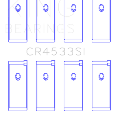 King Engine Bearings Nissan QR25DE DOHC 16 Valves (Size +0.25) Rod Bearing Set