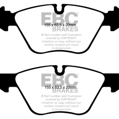 EBC 08-10 BMW 128 3.0 Greenstuff Front Brake Pads