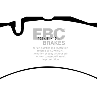 EBC 06-08 Ferrari 599 6.0 Redstuff Front Brake Pads