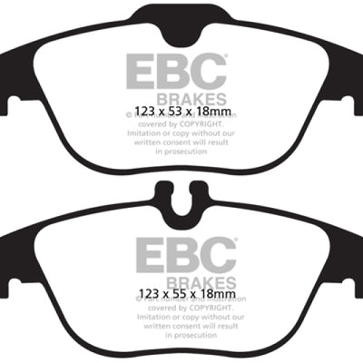 EBC 13-16 Mercedes-Benz GLK250 2.1 Twin TD Yellowstuff Rear Brake Pads