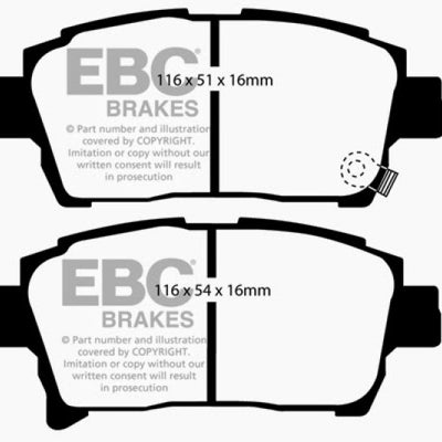EBC 03-07 Scion XA 1.5 Ultimax2 Front Brake Pads