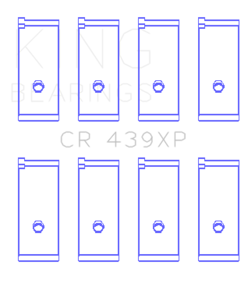 King Engine Bearings Acura B17A1/B18A1/B18B1 (Size 0.25mm) Performance Rod Bearing Set