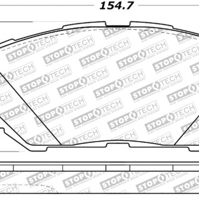 StopTech Street Select Brake Pads - Rear