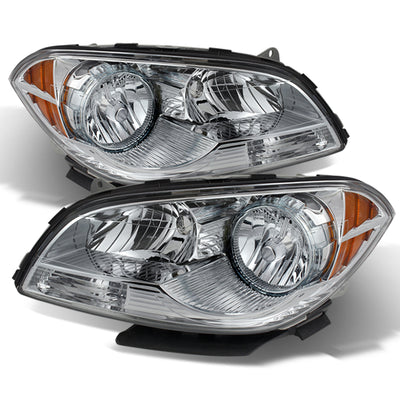 xTune Chevy Malibu 2008-2012 Crystal Headlights Chrome HD-JH-CMA08-AM-C