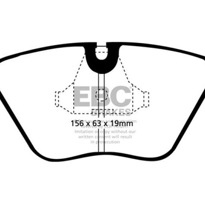 EBC 92-95 BMW M3 3.0 (E36) Redstuff Front Brake Pads