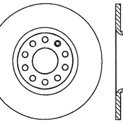 StopTech Slotted & Drilled Sport Brake Rotor