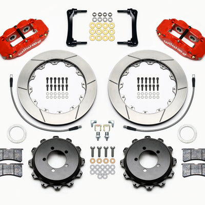 Wilwood Narrow Superlite 4R Rear Kit 12.88in Red 2012-Up Toyota / Scion FRS w/Lines