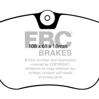EBC 86-93 Mercedes-Benz 190/190E 2.3 16v Ultimax2 Front Brake Pads