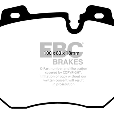 EBC 90-95 BMW 750iL 5.0 (E32) Yellowstuff Front Brake Pads