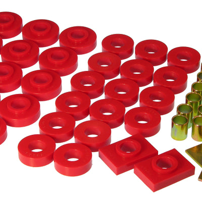 Prothane 55-57 Chevy Full 2dr Hardtop Body Mount - Red