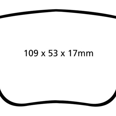EBC 10-13 Audi A3 2.0 Turbo (Bosch rear caliper) Redstuff Rear Brake Pads